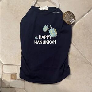 Happy Hanukkah Dog Shirt Sz S